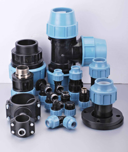 Raccords de tuyauterie en <span class=keywords><strong>polyéthylène</strong></span> haute densité PN16, raccords en T, vannes, raccords de compression en PEHD pour l'irrigation agricole et les systèmes d'eau - Product Image 6