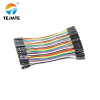 Cable de Conexión TEJIATE de 40 Pines, Macho a Hembra, Conector de 2.54 mm, Cobre Puro, 200 mm, para Arduino, PCB, Electrónica