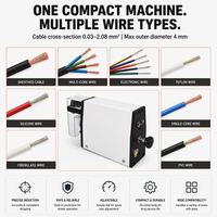 Petite machine pneumatique de dénudage de câbles, dénudeur à induction haute précision pour fils gainés, multiconducteurs et fils électroniques