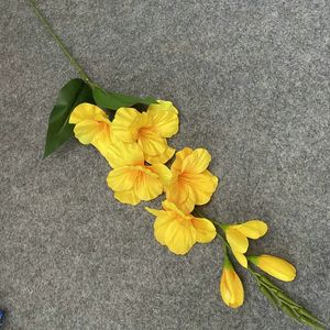 <span class=keywords><strong>LO</strong></span>-70 Gladiolo Artificial al por Mayor de 78 cm, Lirio Espada con 5 Flores, Tallo Único, Flor Artificial Realista para Decoración de Bodas - Product Image 5