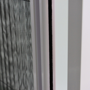 Chất lượng cao tùy chỉnh có thể thu vào dễ dàng-fit <span class=keywords><strong>Fly</strong></span> Màn hình cửa khung nhôm con lăn trượt chống muỗi côn trùng Bug Màn hình Net lưới - Product Image 6