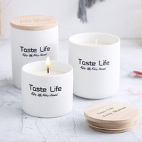 Bougie parfumée artisanale pour les fêtes, aromathérapie, cire de paraffine, pot en verre 100g, parfum classique, décoration intérieure, 20-40