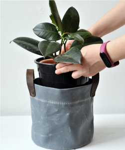 Couvercle de panier pour plantes en toile cirée d'intérieur, conteneur de stockage, panier à jouets, sac à fleurs - Product Image 4