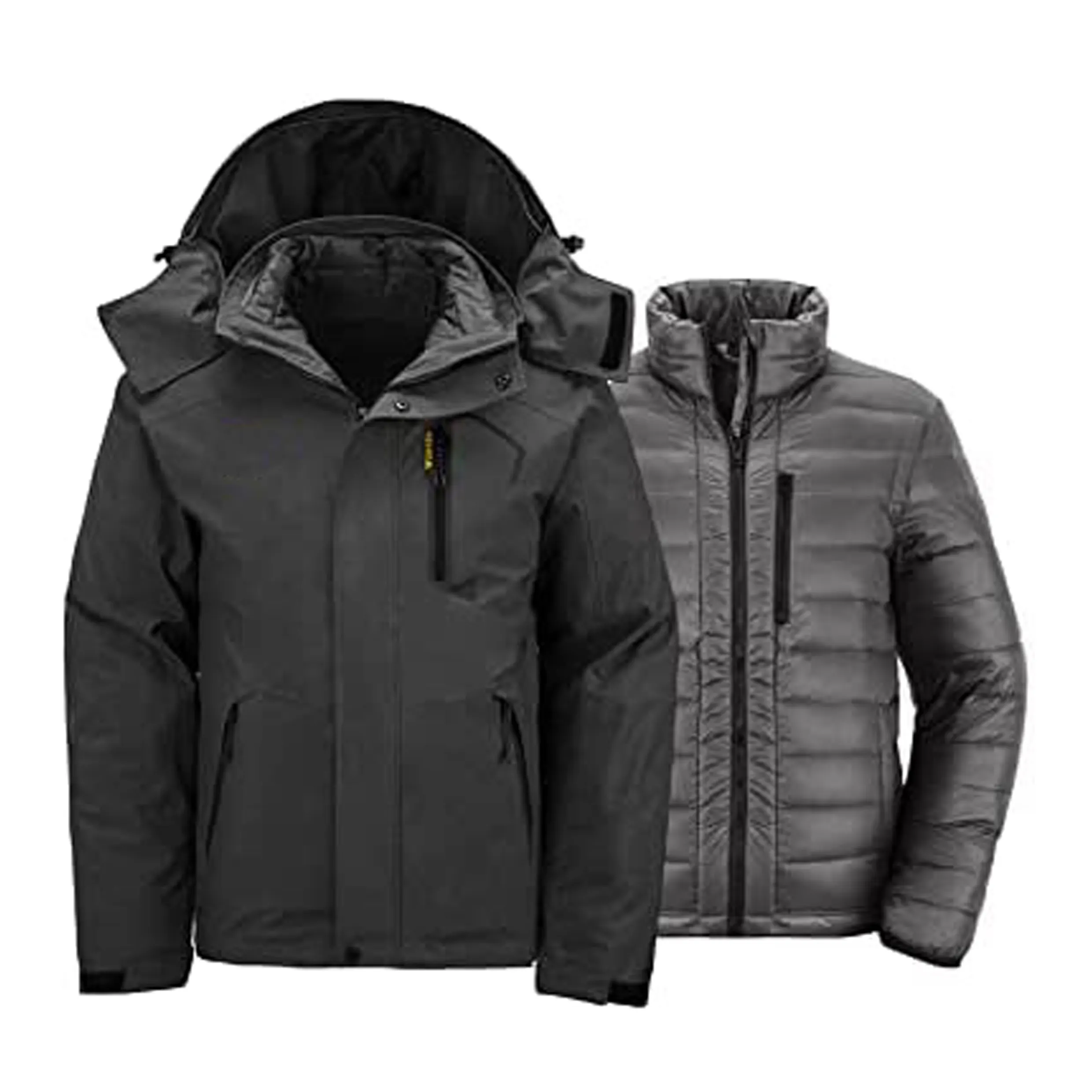 New Fashion Style Waterproof 3 in 1 Winter Jackets with inner warm padding coat for men