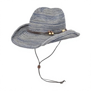 Chapeau de cowboy à sequins drapeau américain sans nœud, style européen et américain, pour fête en plein air, décoratif brillant, 100 % polyester - Product Image 2