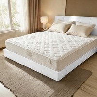 Matelas compressé en mousse à mémoire de forme à ressorts ensachés hypoallergénique, format personnalisé, livré en boîte
