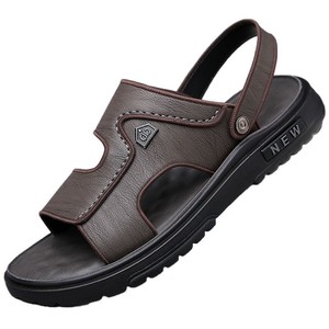 Sandales de plage d'été pour hommes, légères, confortables, respirantes, à semelle épaisse, antidérapantes, à porter de deux façons, tongs - Product Image 2