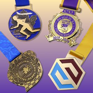 Золотая серебряная медаль-финишер от производителя, марафон, 5 каратэ/10 карате - Product Image 5