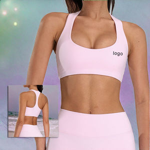 Ropa Interior Deportiva de Alta Intensidad para Mujer, Secado Rápido, Ropa de Yoga para Fitness, Transpirable, Soporte Ligero, Sujetador Deportivo de Yoga, Spandex/Nailon, Línea T - Product Image 2