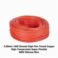 Cable de Silicona UL3512 8AWG 8.3mm2, Cable Eléctrico Flexible de Calibre 8, Resistente al Calor, Trenzado, para Vehículos Eléctricos, Drones RC, Baterías Lipo