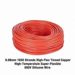 Cable de Silicona UL3512 8AWG 8.3mm2, Cable Eléctrico Flexible de Calibre 8, Resistente al Calor, Trenzado, <span class=keywords><strong>para</strong></span> Vehículos Eléctricos, Drones RC, Baterías Lipo - Product Image 1