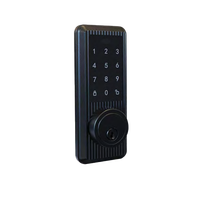 Serrure de porte intelligente électronique en alliage de zinc avec déverrouillage par mot de passe et stockage cloud pour portes en verre, aluminium et bois
