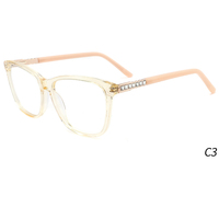 Femmes Acétate Montures de lunettes mode acétate avec diamant montures optiques Nouvelle arrivée