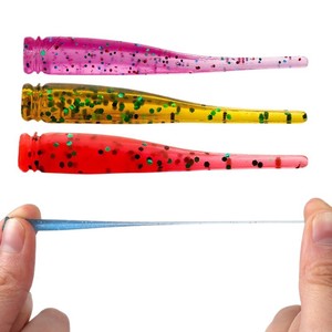 Esca Galleggiante FUN, Esca Artificiale Morbida, Coda Corta in Acciaio Inox, Bocca Inclinata, Verde Cavallo, 10 Pezzi - Product Image 1