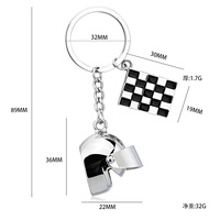Pas cher DEMO métal porte-clés moto/casque modèle métal porte-clés moto course Souvenirs Club membre cadeaux simulé porte-clés
