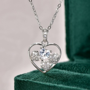 Exquisite 14k Gold Filled Copper Insert Zircon Hollow Out Heart Shape Pendant Necklace 2026 New Heart Jewelry - Product Image 4