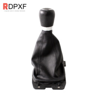 Funda de Piel para Palanca de Cambios de 5 Velocidades para Ford Focus Fiesta Mondeo, Cubierta Protectora Contra el Polvo, Accesorios para Automóviles, Palancas de Cambio de Marchas