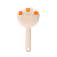 Peigne de massage en silicone et en plastique pour animaux de compagnie pour une utilisation dans la salle de bain