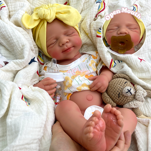 <span class=keywords><strong>Poupée</strong></span> <span class=keywords><strong>Reborn</strong></span> en Silicone Platine <span class=keywords><strong>de</strong></span> 20 Pouces, Fille/Garçon, Jouet Doux avec Bouche Ouverte et Veines Détails Réalistes, Service Complet pour Soulager l'Anxiété - Product Image 1