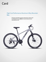 Vélo de montagne à cadre rigide en aluminium, 24 vitesses, frein à disque mécanique, fourche en acier de 27,5 pouces, amovible, pour hommes et femmes, tout-terrain