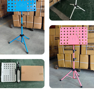 Performance di lettura del foglio con custodia regolabile in lega di altezza Music Stand portatile pieghevole angolo di regolazione ad alta pressione - Product Image 6