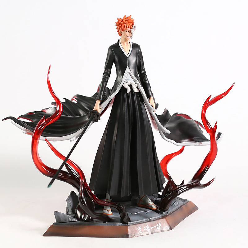 Kurosaki Ichigo Figur Hollow Ichigo Figurine Anime White Ichigo Figuren Modell, Movable Change Accessories Super Action Statue Kämpfer Sculpture mit Basis Sammlerstücke Decoration Geschenk 31CM