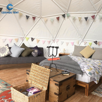 Tente de salon de commerce, dôme géodésique de luxe, tente de glamping, maison de tente, dôme rond du désert pour hôtel