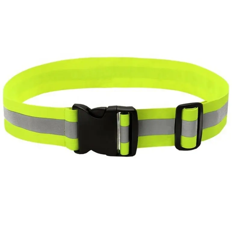 Reflex Safety Reflective Elastic Extended Belt w/Buckle Closure-Neon Yellow Fire Resistant Belt