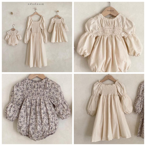 Conjunto de ropa infantil para madre e hija, pelele bordado de verano - Product Image 2