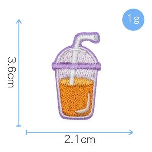 Parche Adhesivo Pequeño con Diseño de Donut, Pan, Perrito Caliente y Bebidas para Decorar Ropa, Zapatos y Sombreros - Product Image 6