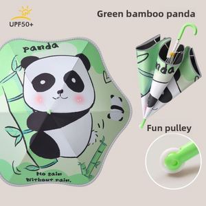 Paraguas Infantil Semiautomático de 6 Varillas con Diseño de Dibujos Animados para Estudiantes de Primaria y Niños de Jardín de Infancia, con Esquinas Redondeadas para Mayor Seguridad - Product Image 2