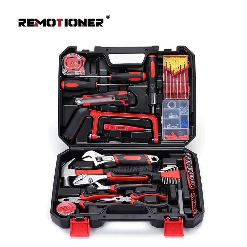 108-Piece General Household Hand Tool Kit Household Repair Complete Home Tools Sets with Solid Toolbox