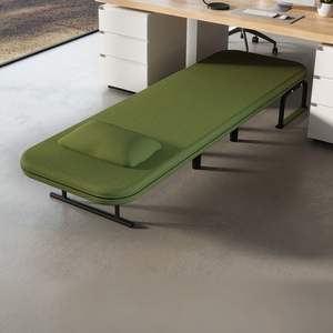 Многофункциональный раскладной диван-кровать с металлическим каркасом, губчатой подушкой, складное кресло-шезлонг, экологичный, для отелей, спортзалов, гостиных, спален - Product Image 2