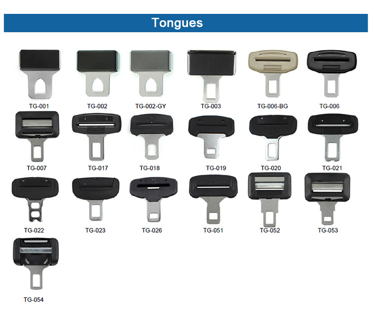 Far Europe TG-020 21.5mm 2-Point Car Seat Belt Tongue | OEM ODM Service | CCC ECE R16 Certified