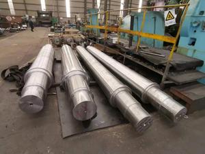 Buena fábrica, alta calidad, módulo grande de acero forjado personalizado, eje de transmisión largo, eje de Rotor de forja de cemento minero - Product Image 6