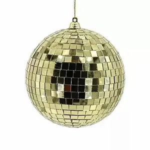 10-15CM New Glitter Style Christmas Ball Hanging Ornament Party KTV Decoration Glass Disco Mirror Ball Ornament