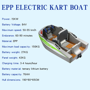 15KW EPP Jet Ski Boat Surfing Factory Wholesale Entertainment Water Go-kart High Speed SeaKart for Water Sport EPP Elec - Product Image 4