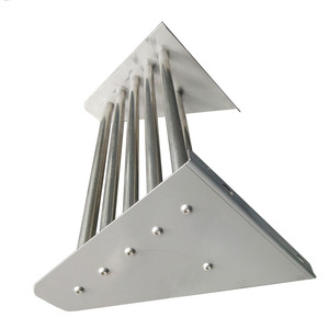 Estante de Esquina de Acero Inoxidable VTC para Uso en Hoteles, Diseño Moderno, Ecológico y que Ahorra Espacio, 600x300mm, Acabado en Latón - Product Image 4