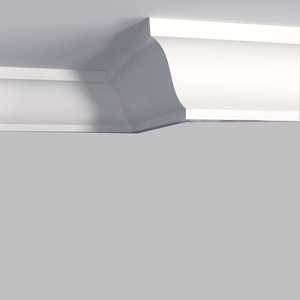 Moulures de plafond en bois de pin blanc moderne, durables, écologiques et apprêtées pour la décoration de plafonds d'hôtel - Product Image 5
