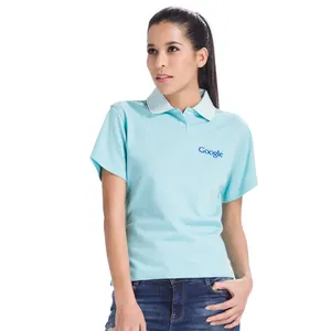 T-shirt Polo en coton à manches courtes pour femmes et hommes, imprimé brodé de haute qualité, coupe ajustée, Logo de marque personnalisé, uniforme polo