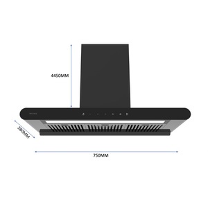<span class=keywords><strong>Hotte</strong></span> aspirante intelligente à nettoyage automatique, à déflecteur, à ventilation, avec éclairage LED, en acier inoxydable, en forme <span class=keywords><strong>de</strong></span> T, silencieuse - Product Image 3