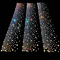 Feuille de strass thermocollants Crystal AB, feuille d'appliques de strass en cristal scintillant pour la décoration