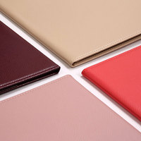 Carpeta de Archivos A4 Personalizada para Reuniones, Portafolio de Cuero para Currículum, Organizador de Documentos