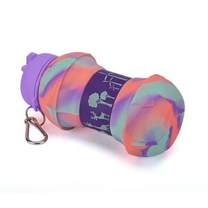 Bouteille d'eau en silicone pliable biodégradable sans BPA, style sport économique avec couvercle en PP pour le camping - Product Image 6