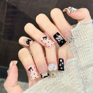 <span class=keywords><strong>Faux</strong></span> <span class=keywords><strong>Ongles</strong></span> Imprimés Animaux Sauvages en Gros, Forme Tigre et Canard 3D, French, 10 Pièces, Réutilisables, Faits Main, à Presser, en Acrylique - Product Image 4