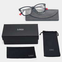 Montures optiques TR90 pour femme, double couleur, branches en acétate, charnières à ressort, verres transparents dégradés