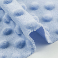 Tissu Minky à Motif Cœur Personnalisé 100% Polyester Matière Douce et Pelucheuse pour Couvertures et Literie Bébé