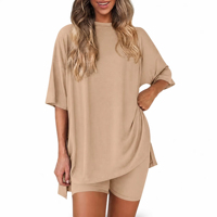 Ensemble de costume décontracté pour femme, style européen et américain, collection printemps-été, vente en gros et personnalisation