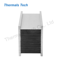 Dissipateur thermique combiné à ailettes en aluminium avec base en cuivre pur pour système d'éclairage LED