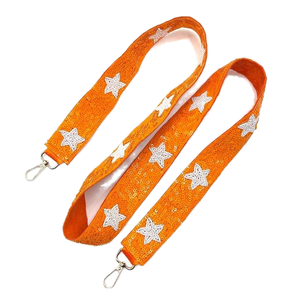 เข็มขัดผ้าปักลูกปัดหรูหราเป็นมิตรกับสิ่งแวดล้อม ลายดาวหลากสี รับผลิตตามสั่ง ขายส่ง - Product Image 2